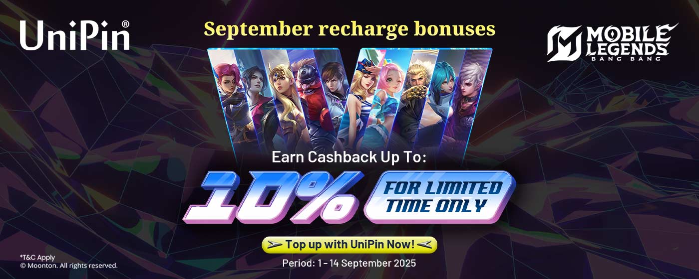 ⚡ September Recharge Bonuses with UniPin & Mobile Legends: Bang Bang! ⚡(TH)